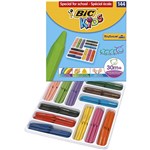 BIC KIDS PLASTIDECOR TRIANGLE CRAYONS ASSORTED CLASSPACK 144