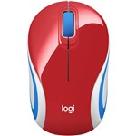 LOGITECH M187 WIRELESS MINI MOUSE RED