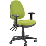 BURO VERVE TASK CHAIR HIGH BACK 3LEVER ARMS GREEN