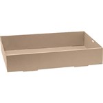 BIOPAK BIOBOARD CATERING TRAY BASE EXTRA LARGE BROWN PACK 50