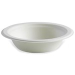 BIOPAK BIOCANE BOWL WHITE 390ML PACK 125