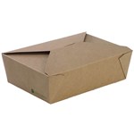 BIOPAK LARGE BIOBOARD LUNCH BOX 197 X 140 X 64MM PACK 50