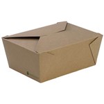 BIOPAK EXTRA LARGE BIOBOARD LUNCH BOX 197 X 140 X 90MM PACK 25