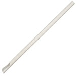BIOPAK SPOON STRAW INDIVIDUALLY WRAPPED 8MM WHITE PACK 250