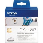 BROTHER DK11207 FILM LABEL ROLL CDDVD ROUND 58MM WHITE ROLL 100