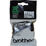 BROTHER M931 NON LAMINATED LABELLING TAPE 12MM BLACK ON SILVER