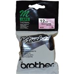 BROTHER ME31 NON LAMINATED LABELLING TAPE 12MM BLACK ON PINK