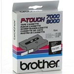 BROTHER TX231 LAMINATED LABELLING TAPE 12MM BLACK ON WHITE