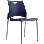 BURO PRONTO VISITOR CHAIR 4LEG BASE BLUE