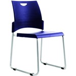 BURO PRONTO VISITOR CHAIR SLED BASE BLUE