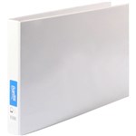 BANTEX INSERT RING BINDER PP LANDSCAPE 4D 25MM A3 WHITE