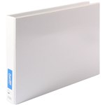 BANTEX INSERT RING BINDER LANDSCAPE 2D 38MM A3 WHITE
