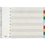 BANTEX PP INDEX DIVIDER 110 TAB LANDSCAPE A3 COLOURED