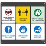 DURUS GATE SIGN KEY MESSAGES RECTANGLE 650 X 600MM