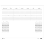 BANTEX DESK PAD CALENDAR REFILL PACK 10 SHEETS