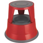 DURUS KICK STOOL 2 STEP 430 X 430MM RED