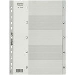 BANTEX PP INDEX DIVIDER 15 TAB A4 GREY