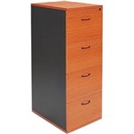 RAPID WORKER FILING CABINET 4 DRAWER 465 X 600 X 1300MM CHERRYIRONSTONE