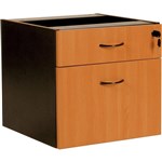 RAPID WORKER FIXED DESK PEDESTAL 2 DRAWER LOCKABLE 465 X 447 X 454MM BEECHIRONSTONE