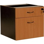 RAPID WORKER FIXED DESK PEDESTAL 2 DRAWER LOCKABLE 465 X 447 X 454MM CHERRYIRONSTONE