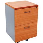 RAPID WORKER MOBILE PEDESTAL 2 DRAWER 690 X 465 X 447MM CHERRYIRONSTONE