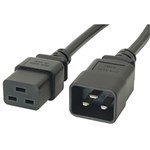 COMSOL POWER EXTENSION CABLE IECC19 FEMALE TO IECC20 MALE 15A 3M BLACK