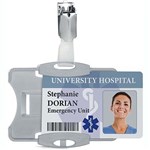 DURABLE BACTOCLEAN ID SECURITY PASS HOLDER GREY BOX 25