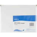 INITIATIVE DOCUMENT WALLET WITH ZIPPER A4 CLEAR