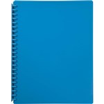 CUMBERLAND PREMIUM DISPLAY BOOK REFILLABLE 20 POCKET A4 SKY BLUE
