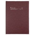 COLLINS 2023 EARLY EDITION APPOINTMENT DIARY 2 PAGE TO DAY 15 MINUTE A4 BURGUNDY
