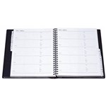 COLLINS TELEPHONE AND ADDRESS BOOK WIRO BOUND PVC A5 BLACK