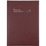 COLLINS 2023 EARLY EDITION APPOINTMENT DIARY WEEK TO VIEW 1 HOUR A4 BURGUNDY