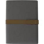 COLLINS FOLIO WITH IPAD STORAGE STRAP CLOSURE A4 BLACK