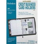 DEBDEN DAYPLANNER EXECUTIVE EDITION REFILL CREDIT BUSINESS CARD HOLDERS A4 SIZE PACK 3