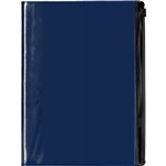 COLLINS FRAMEWORK NOTEBOOK RULED 192 PAGE RESEALABLE BAG COVER A5 PVC NAVY