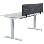 HEDJ ABOVE PET DESK MOUNTED SCREEN 1400 X 340MM CHARCOAL  LIGHT GREY