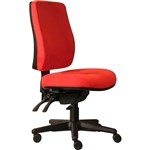 ERGOSELECT SPARK ERGONOMIC CHAIR HIGH BACK 3 LEVER SEAT SLIDE BLACK NYLON BASE RED