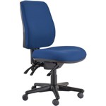 BURO ROMA TASK CHAIR HIGH BACK 3LEVER JETT FABRIC DARK BLUE