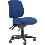 BURO ROMA TASK CHAIR MEDIUM BACK 3LEVER JETT FABRIC DARK BLUE