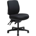 ERGOSELECT SPARK GELFORM ERGONOMIC CHAIR MEDIUM BACK BLACK NYLON BASE DESERTER