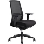 JIRRA CHAIR HIGH MESH BACK ARMS BLACK