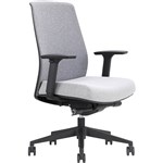 JIRRA CHAIR HIGH MESH BACK ARMS GREY