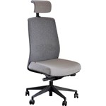 JIRRA CHAIR HIGH MESH BACK HEADREST GREY
