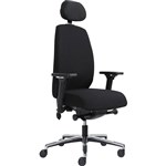 MASERA PROCONTROL HEAVY DUTY CHAIR WITH HEADREST AND ARMS BLACK