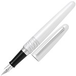 PILOT MR2 FOUNTAIN PEN WHITE TIGER WHITE BARREL FINE NIB