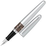 PILOT MR2 FOUNTAIN PEN PYTHON SILVER BARREL FINE NIB