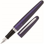 PILOT MR2 FOUNTAIN PEN PURPLE LEOPARD MEDIUM NIB BLACK