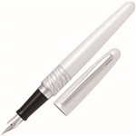 PILOT MR2 FOUNTAIN PEN WHITE TIGER MEDIUM NIB BLACK