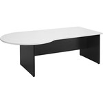 OXLEY P END DESK 2100 X 1050 X 730MM WHITEIRONSTONE