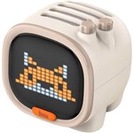DIVOOM TIMOO CUTE BLUETOOTH SPEAKER LED PIXEL ART ALARM CLOCK IVORY